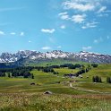 6. Další klasická pohlednice. Výhled v oblasti Val Gardena, který se vám zde dostane téměř všude kolem 2000 m. n. m. Tento je nad St. Ulrichem